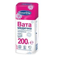 Вата медична гігієнічна "Білосніжка", нестер., "зиг-заг", 200г